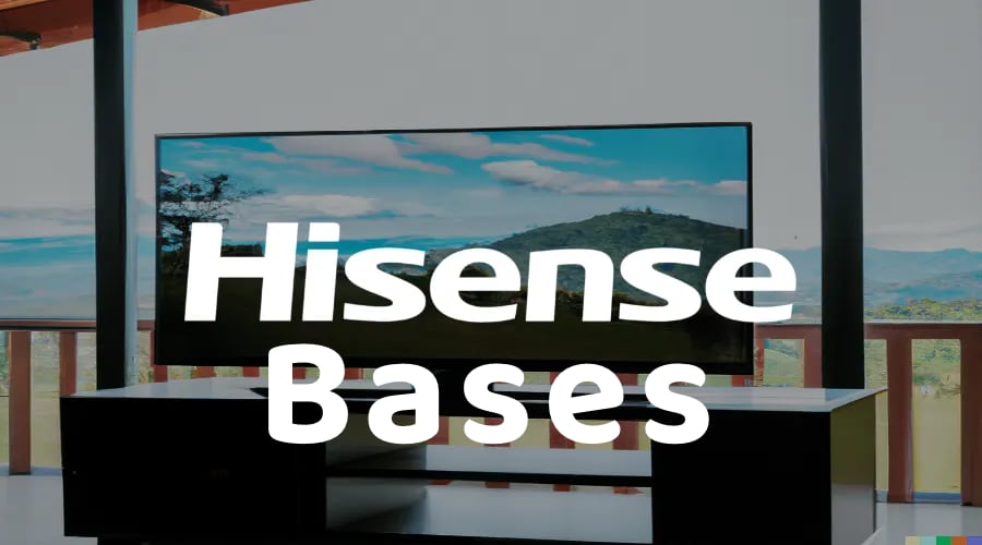 bases para tv hisense